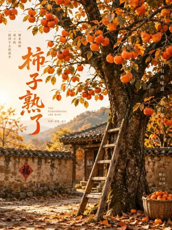 《柿子树下》- 黄豆魔改短剧年代记忆短剧封面