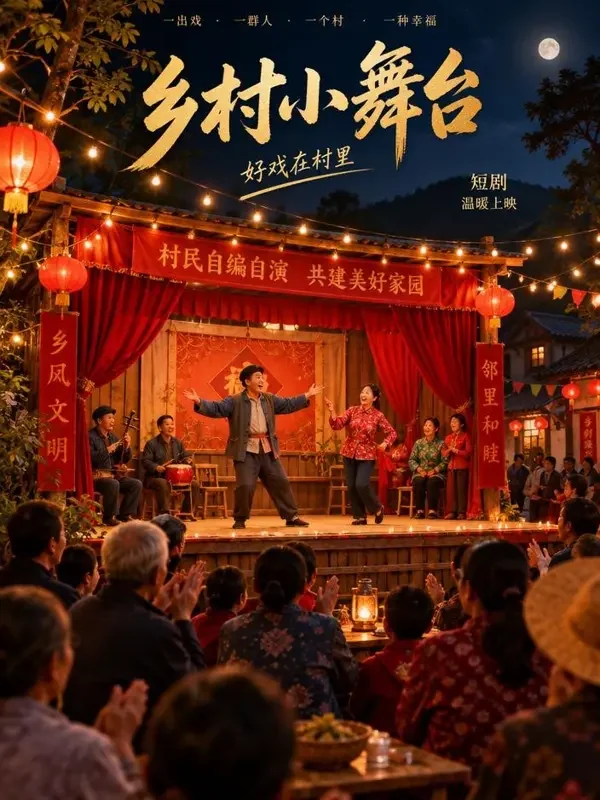 《村晚大舞台》- 黄豆魔改短剧生活喜剧短剧封面